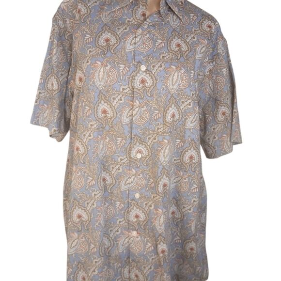 Cremieux Classics Blue Paisley Print Shirt - Picture 1 of 3